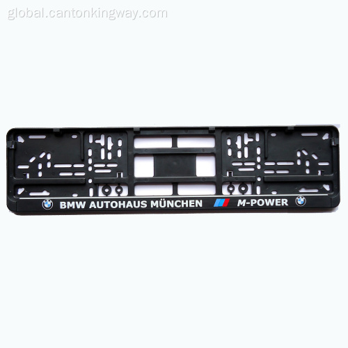 China Customed License plate frame with color printed logo Factory